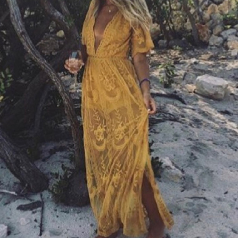 Boho Lace Dress (NWOT)